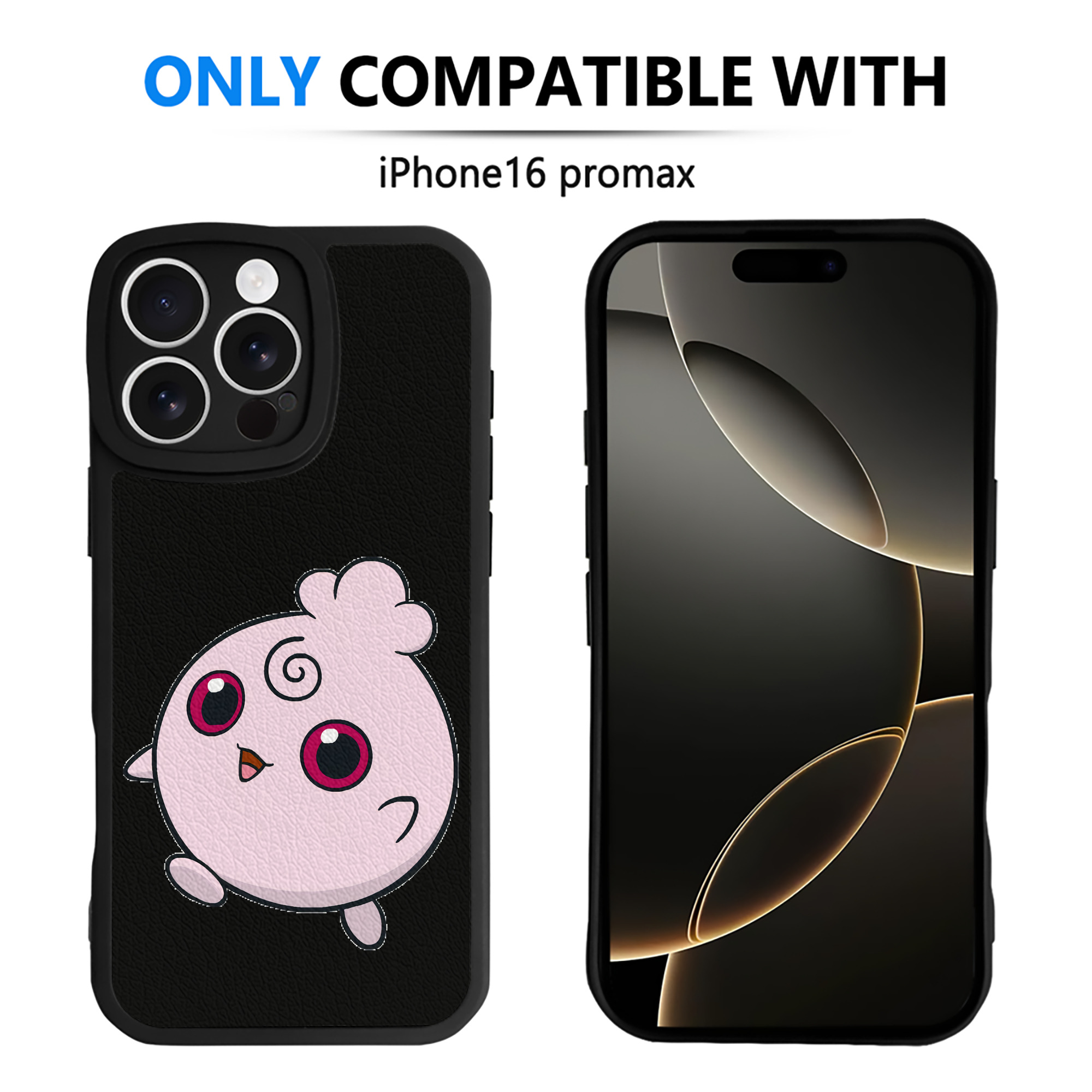 （画像用） ポケットモンスター Pokémon 【iPhone 16シリーズ対応】シリコンスマホケース（レザー調） 材質：シリコン